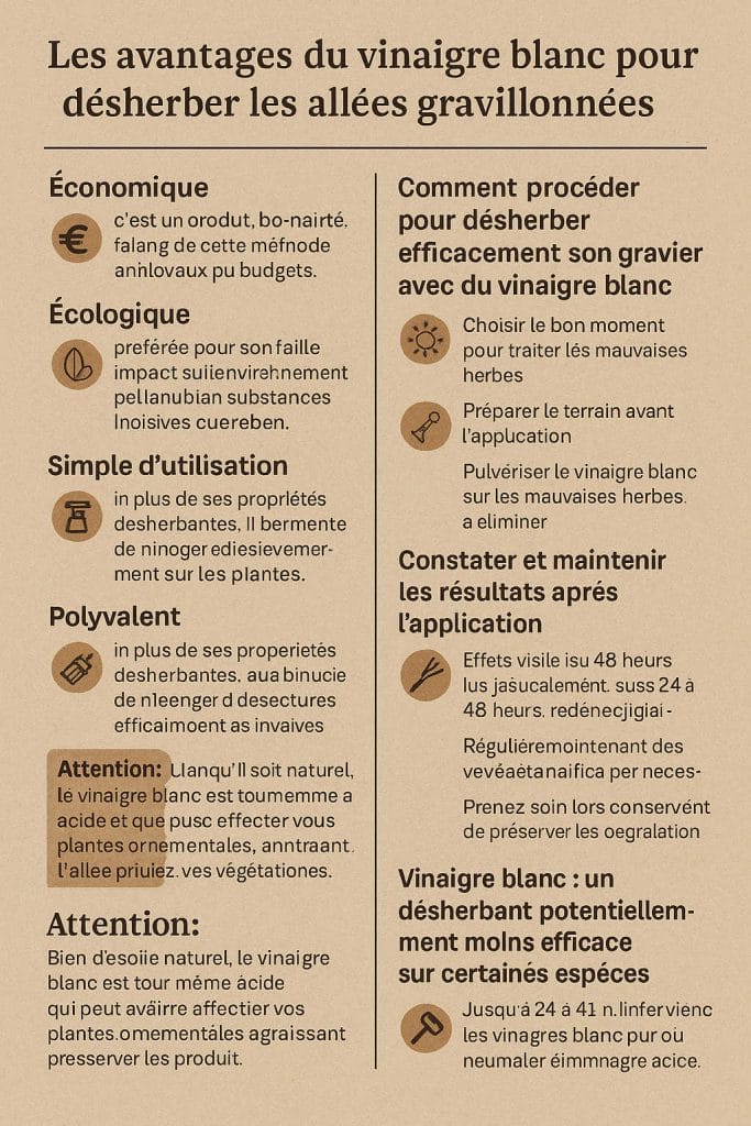 Le vinaigre pour désherber