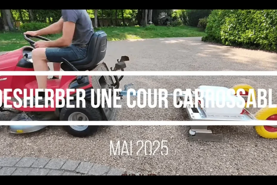 video desherbeur gravier