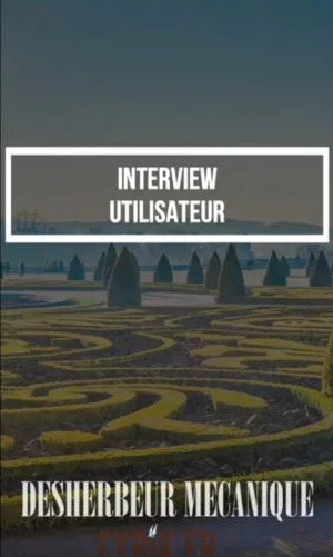 interview vidéo désherbeur mécanique