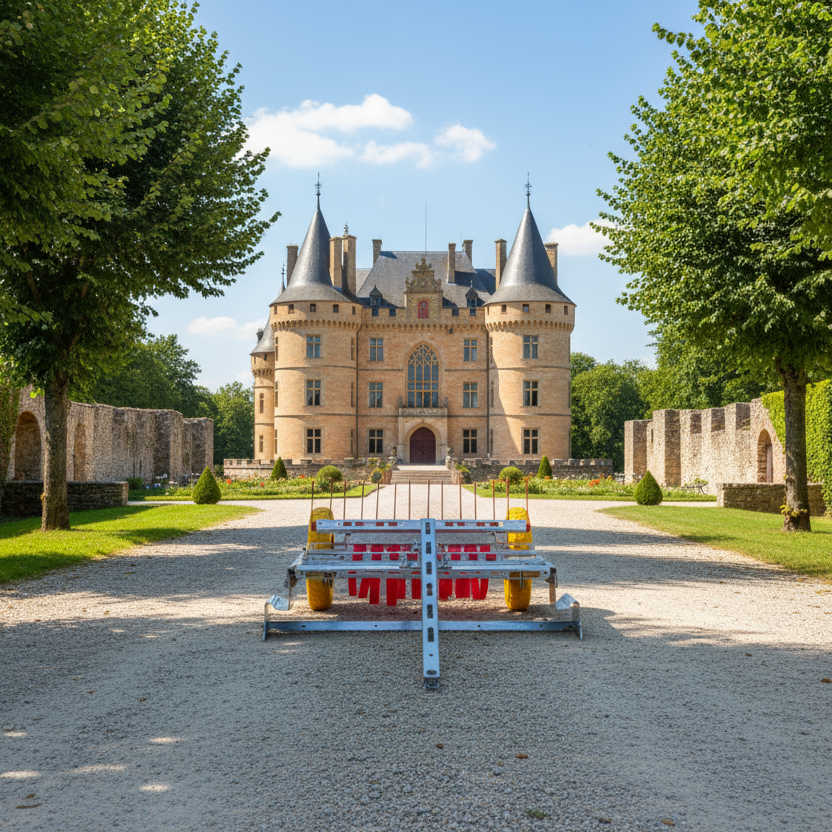 desherbeur allee chateau